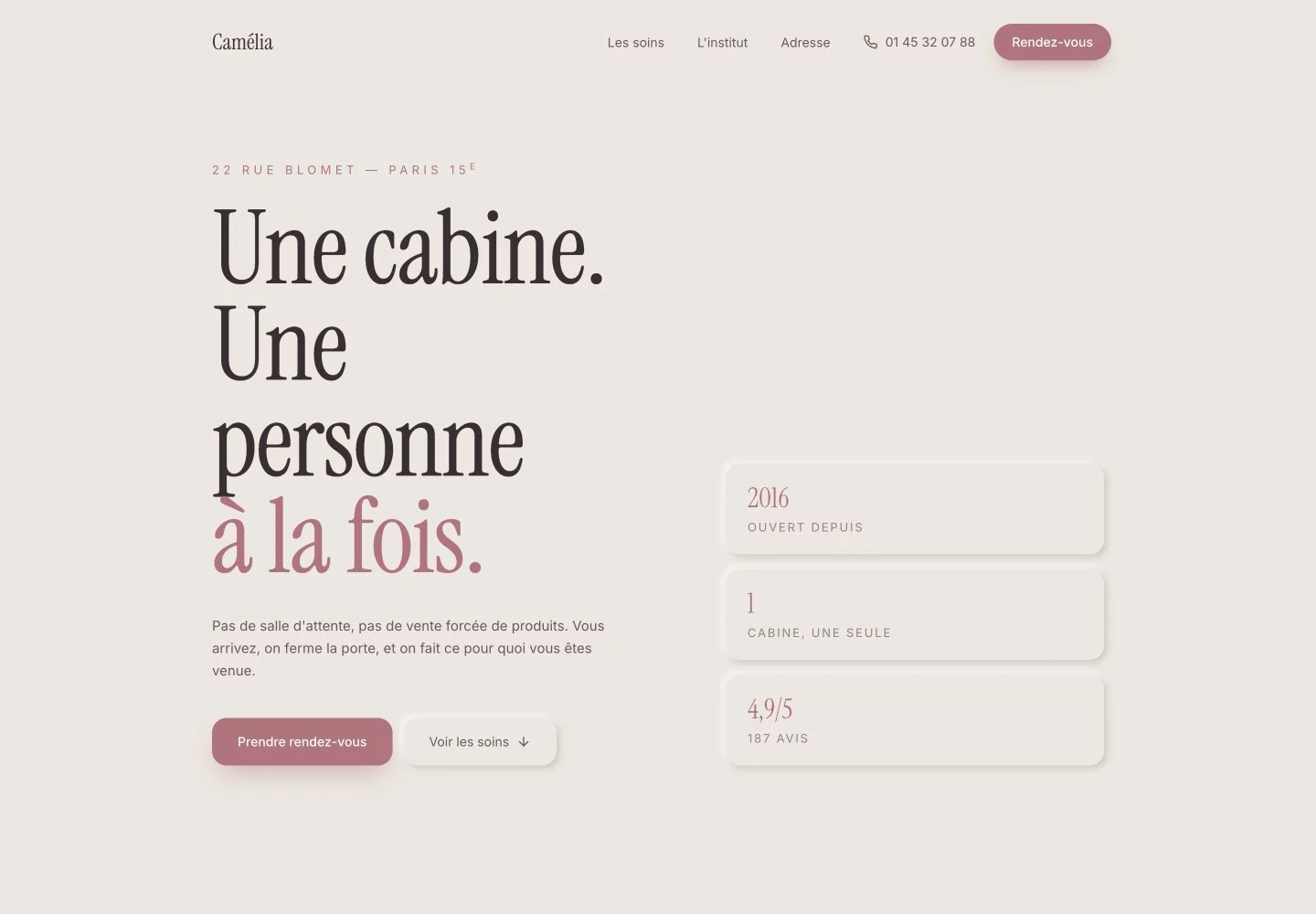Démonstration Camélia